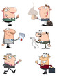 Businessmen Cartoon Characters Vector Collection Businessmen Cartoon Characters Vector Collection