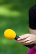 yellow microphone