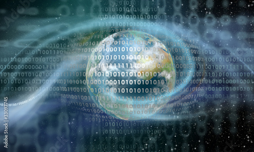 Illustration: Digital earth computing Digital earth computing