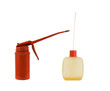 two oil cans on a white background two oil cans on a white background