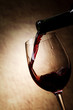 Red Wine glass and Bottle