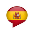 Spanish Flag Speech Bubble