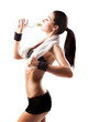 Foto: woman drinking water woman drinking water