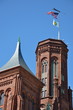 Detail of the Smithsonian Castle in Washington, DC