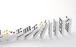 Falling dominoes