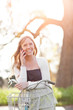 Beautiful woman talking on the phone outdoor