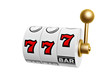 slot machine with seven sign