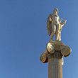 Apollo statue on ionian column, room for type