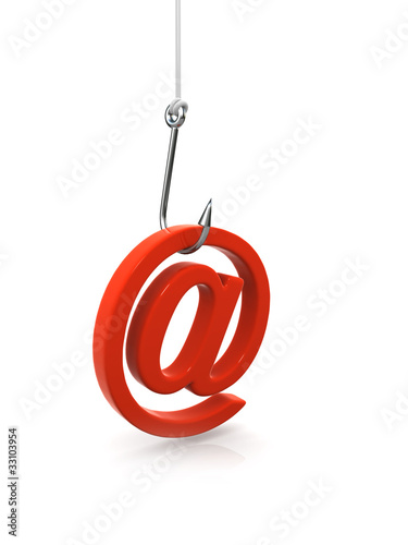 Illustration: 3d Phishing for your email address 3d Phishing for your email address