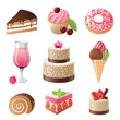 Vector: sweets and candies icons set sweets and candies icons set