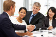 Business people handshake