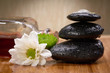 spa blanced stones anda essential oil