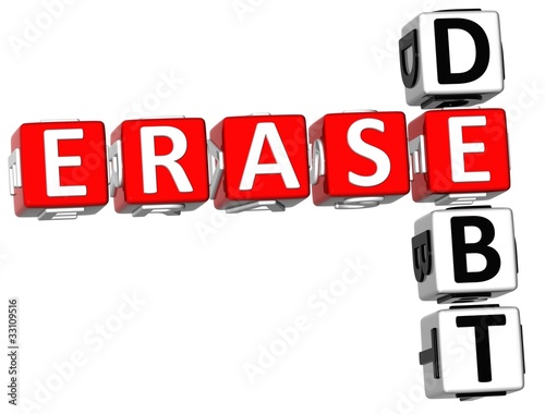 Illustration: 3D Erase Debt Crossword 3D Erase Debt Crossword