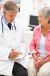 Doctor with female patient