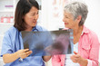 Doctor with female patient