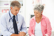 Doctor with female patient