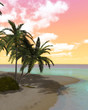 a dreamy desert island