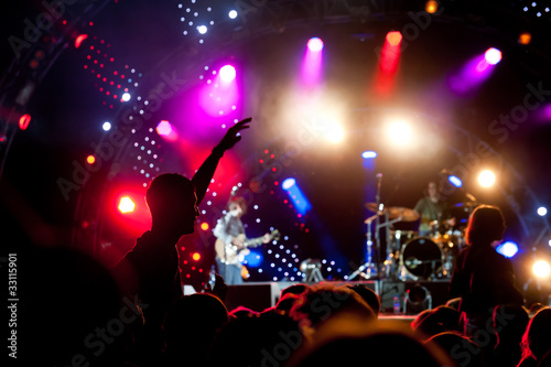 Photo: Crowd of fans at a concert Crowd of fans at a concert