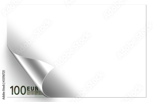 Illustration: 100 Euro ecke 100 Euro ecke