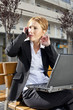 businesswoman enjoying a phone conversatio