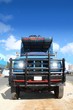 aged grunge old truck under  blue sky