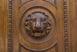 wooden lion