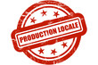 Sternen Stempel rot PRODUCTION LOCALE