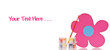 Photo: Fun Flower Art Project with Space for Text Fun Flower Art Project with Space for Text
