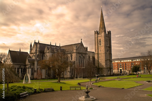 Photo: St. Patrick's Cathedral in Dublin, Ireland. St. Patrick's Cathedral in Dublin, Ireland.