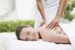 Woman receiving massage