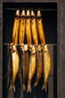Geräucherte Makrelen, Bücklinge, Räucherofen, Fischspezialitäten