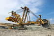 Photo: heavy coal excavator in brown coal mine heavy coal excavator in brown coal mine