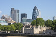 Photo: Gherkin and Tower of London Gherkin and Tower of London