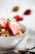 Breakfast with strawberries