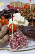 Saucisse sèche tranchée