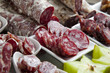 Saucisse sèche tranchée