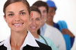 Photo: Four people from a variety of professional backgrounds Four people from a variety of professional backgrounds