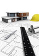 Modern House Construction Concept