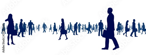 Illustration: Business People Sihouette Business People Sihouette