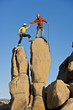 Team of rock climbers.