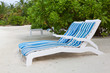 Canvas Chairs on tropical beach Canvas Chairs on tropical beach