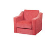 Bright Red Armchair isolated on white with a drop shadow. Bright Red Armchair isolated on white with a drop shadow.