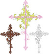 Flourish cross design Flourish cross design