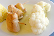 Hähnchenroulade mit Bluemnkohl