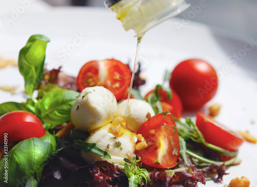 Photo: salat - tomaten - mozzarella salat - tomaten - mozzarella