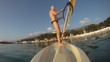 Mature man on the windsurf Mature man on the windsurf
