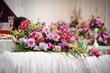 Wedding table flower decoration