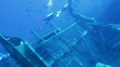 Divers exploring Zenobia shipwreck, Cyprus Divers exploring Zenobia shipwreck, Cyprus