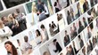 Montage of business people in different kind of situations