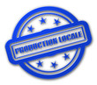 Sternen Stempel blau glas PRODUCTION LOCALE Sternen Stempel blau glas PRODUCTION LOCALE
